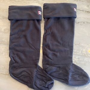 Hunter Boot Dark Grey Fleece Liners Large NBW